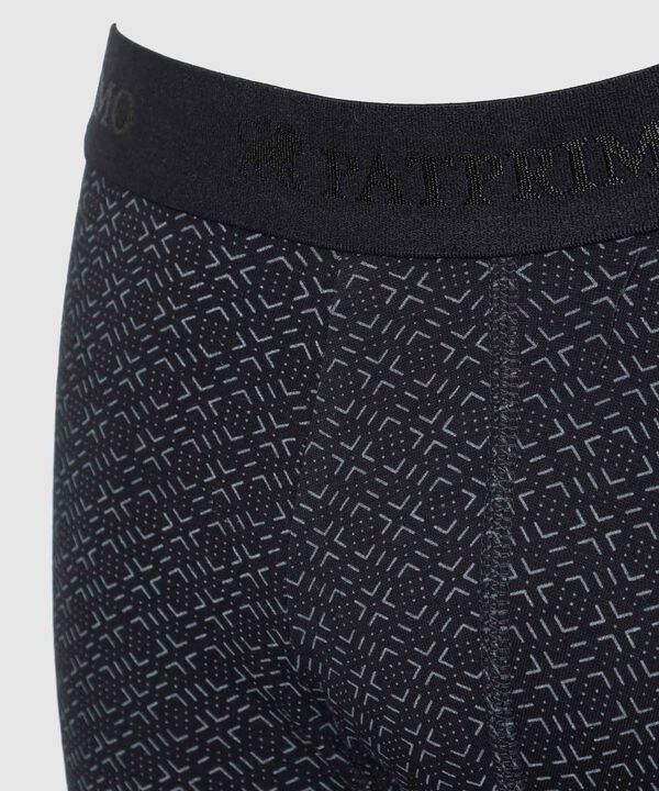 B&oacute;xer Medio Estampado Con El&aacute;stico Para Hombre