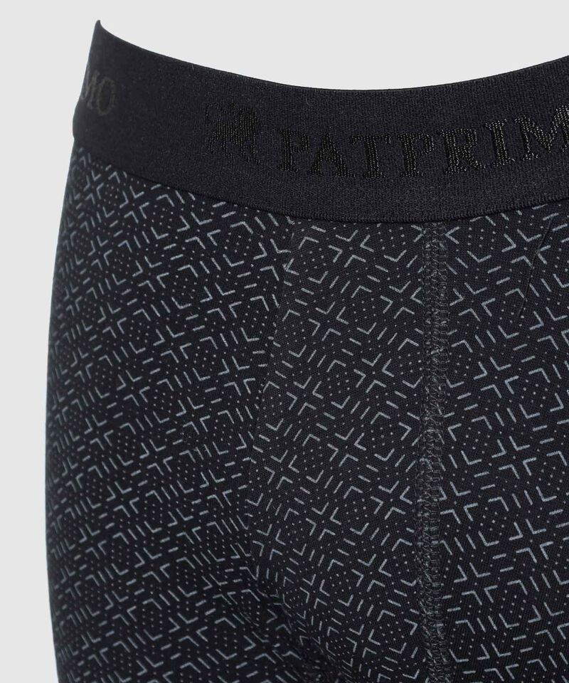 B&oacute;xer Medio Estampado Con El&aacute;stico Para Hombre