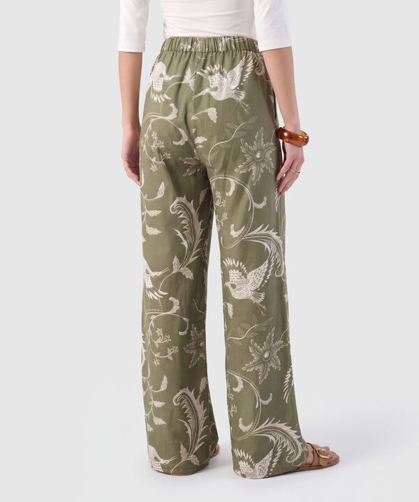 Pantal&oacute;n Estampado Bota Ancha Para Mujer