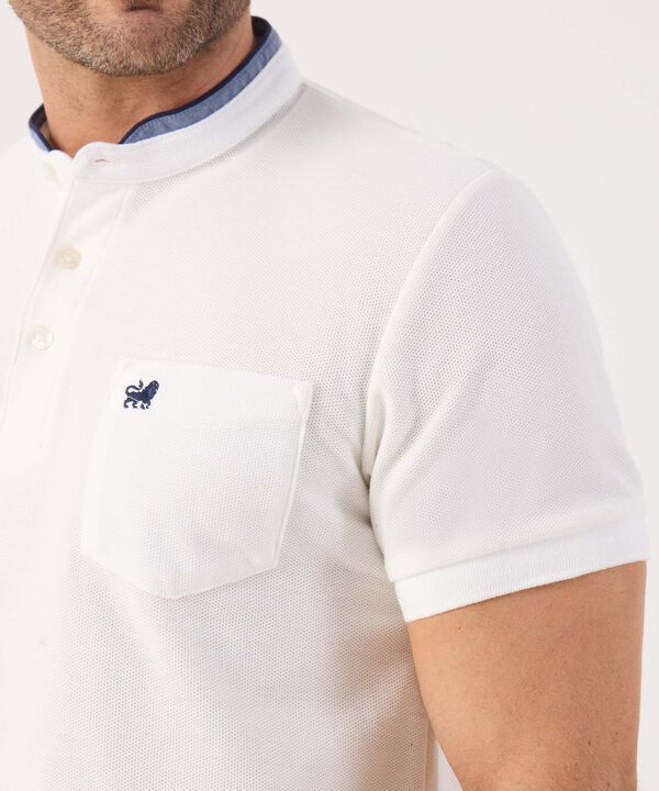 Polo Unicolor Con Bolsillo 