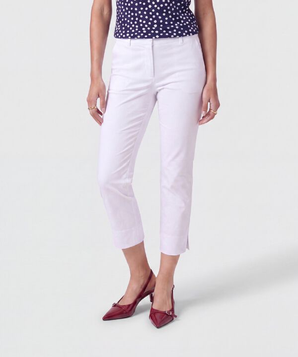 Pantal&oacute;n Capri Ajustado Para Mujer image number null