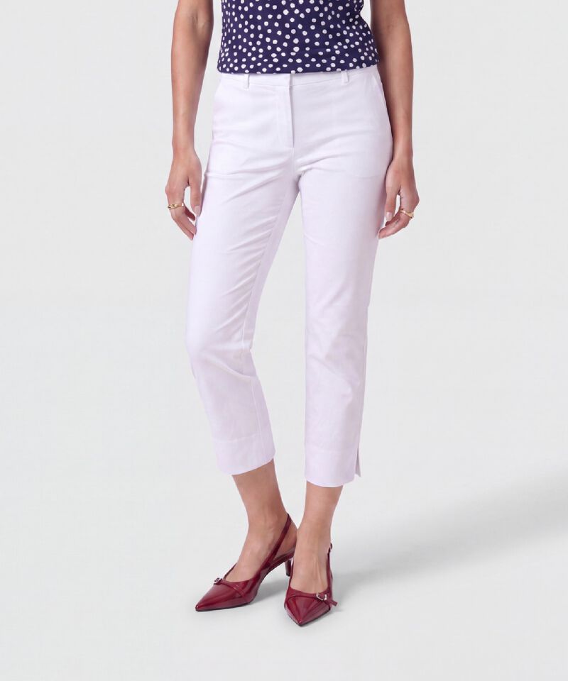 Pantal&oacute;n Capri Ajustado Para Mujer