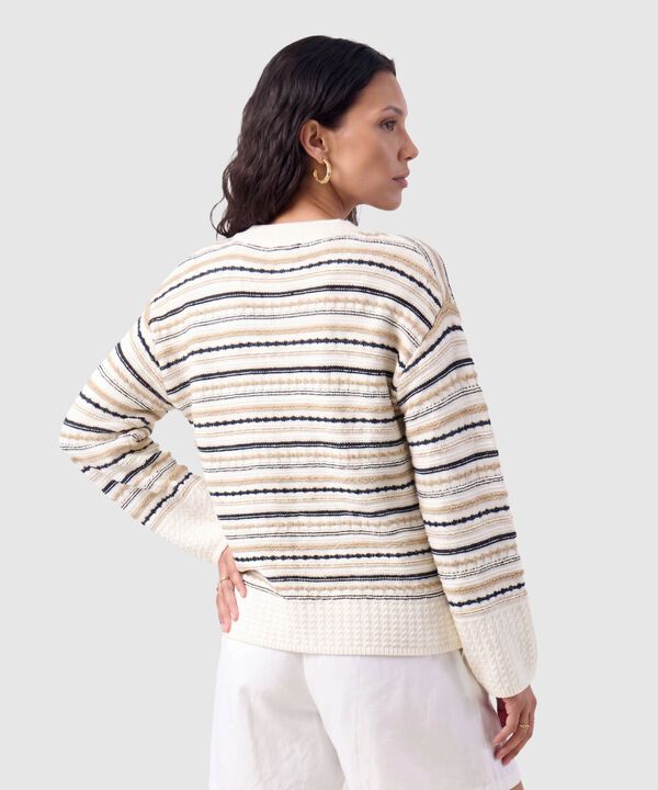 Saco Tejido Cuello Lazo Para Mujer