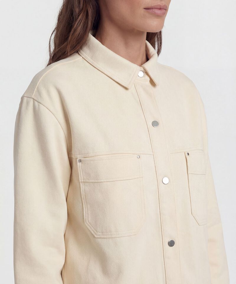 Chaqueta Unicolor Estilo Cargo para Mujer