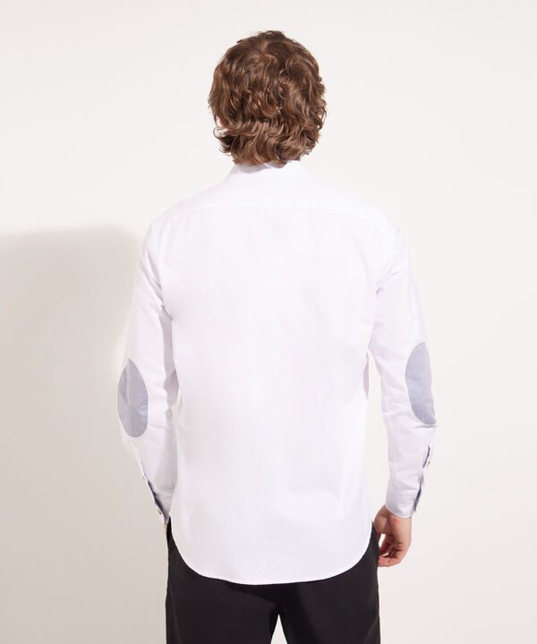 Camisa Cuello Neru Unicolor Con Coderas
