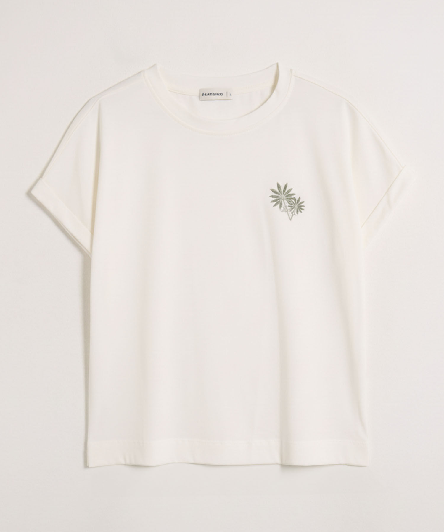 Camiseta Holgada Bordado Discreto Mujer