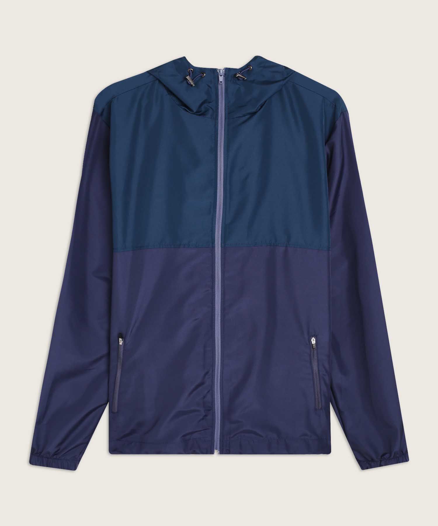 Chaqueta De Hombre Tipo Corta Vientos En Bloque De Color 