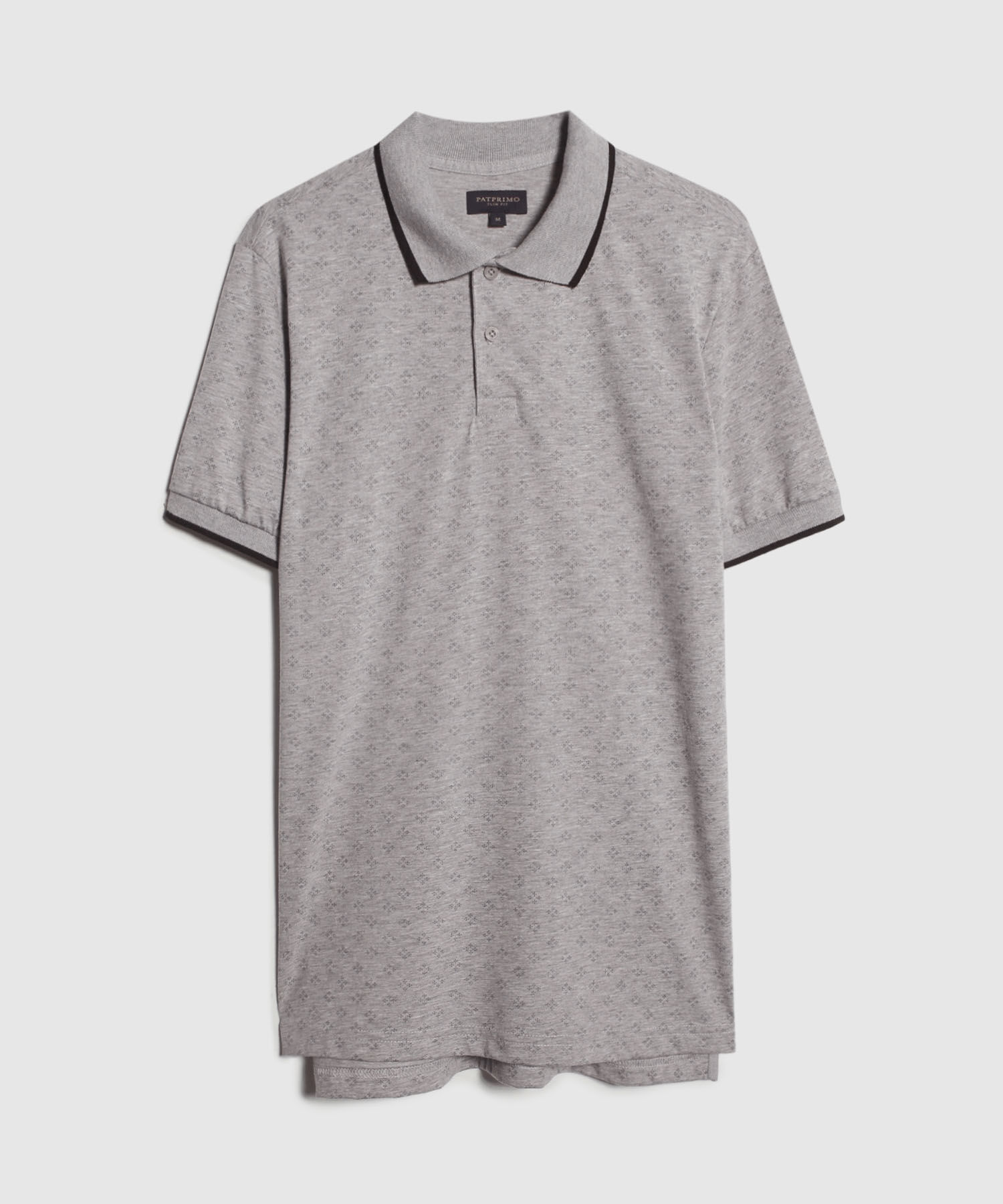 Polo Estampada, Cuello Tejido