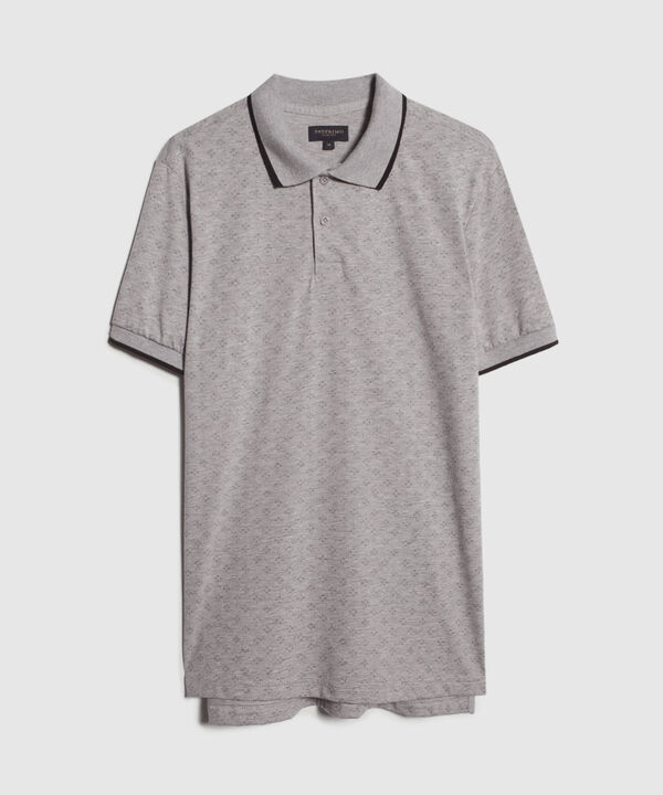 Polo Estampada, Cuello Tejido