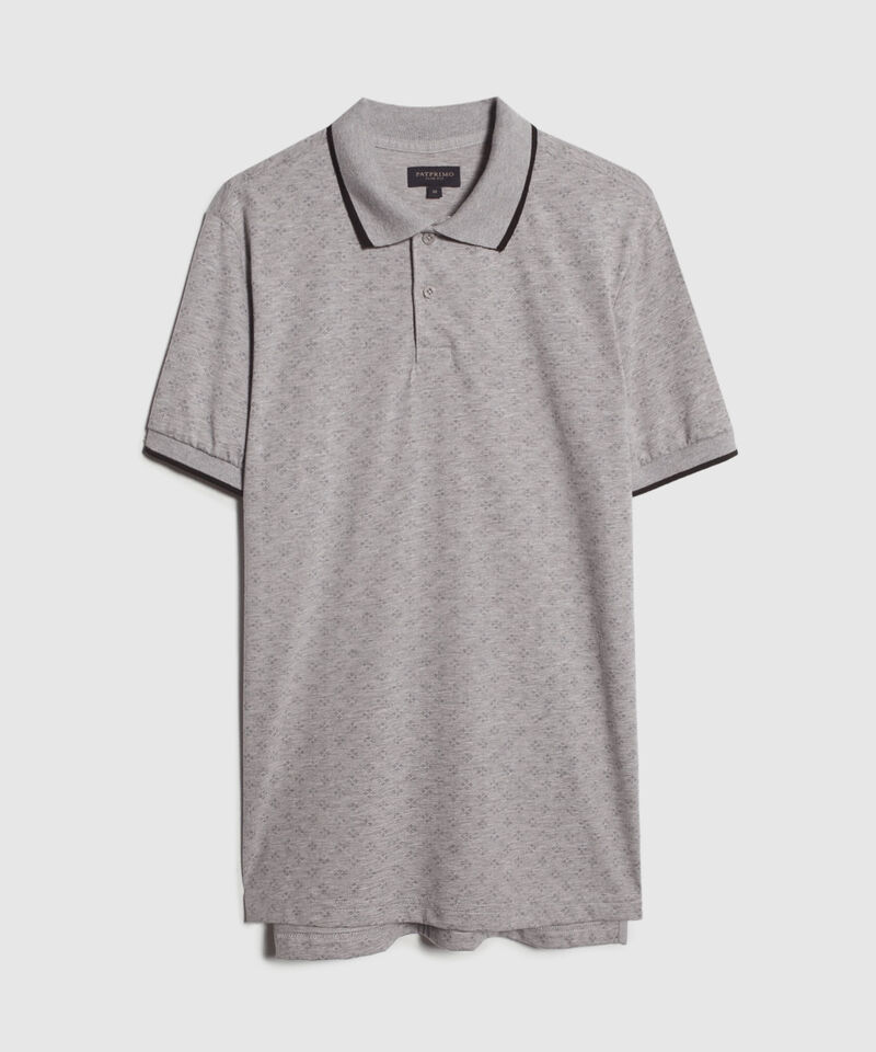 Polo Estampada, Cuello Tejido