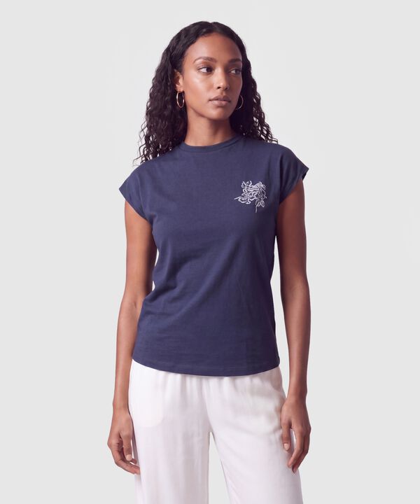 Camiseta Con Bordado Para Mujer