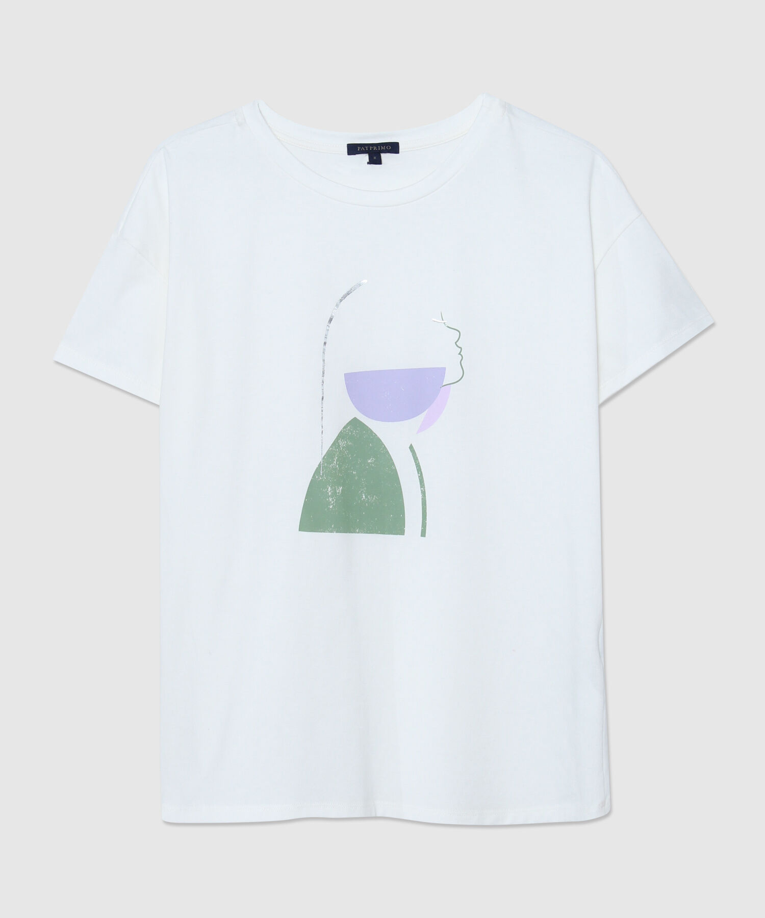 Camiseta Manga Corta Corrida Con Screen En Frente