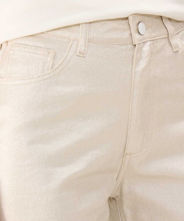 Jeans Wide Leg con Foil image number null