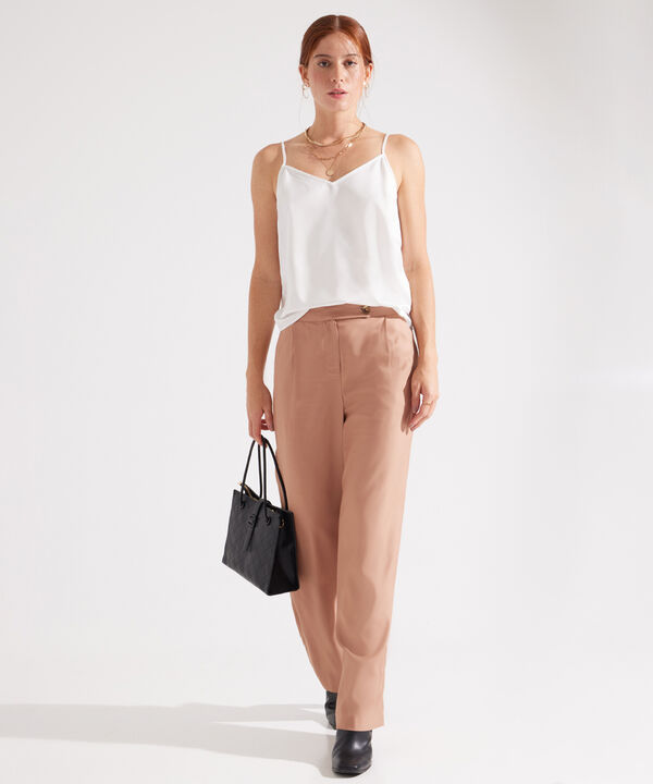 Blusa Lencera Unicolor Satin