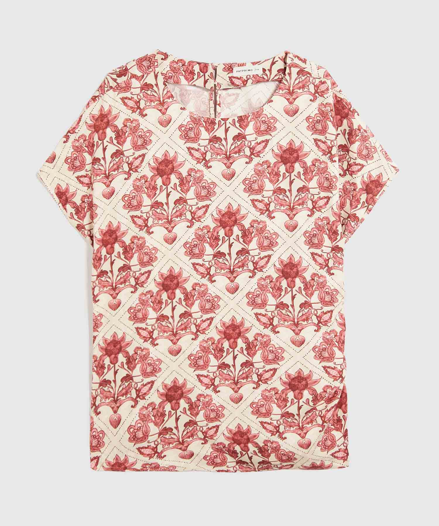 Blusa Manga Corta Para Mujer