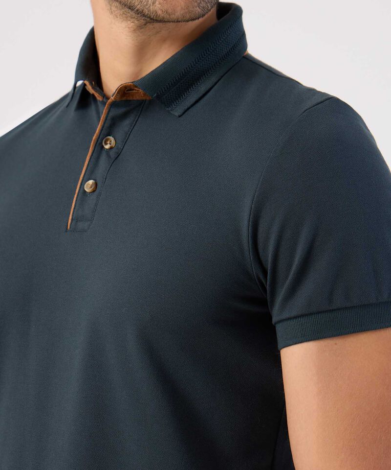 Polo Slim Fit Con Detalles En Contraste