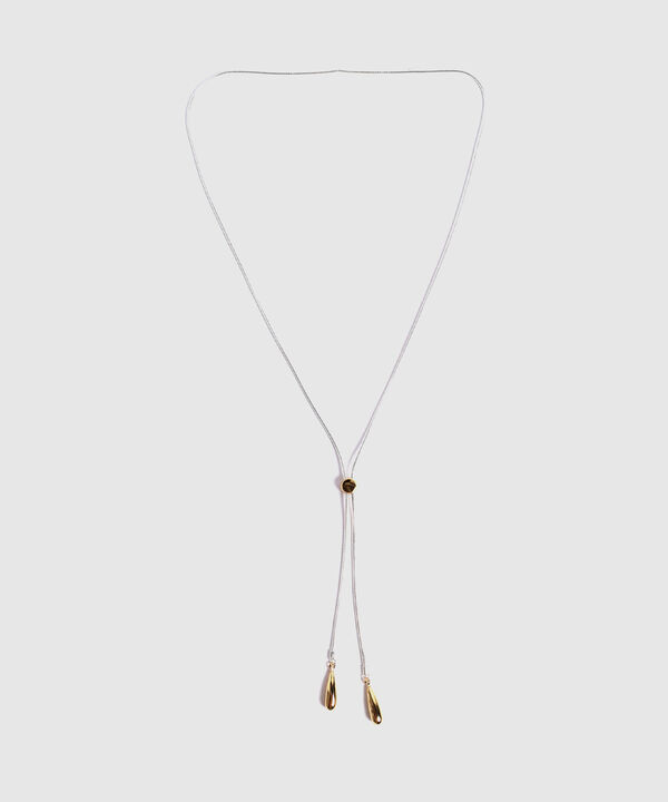 Collar Para Mujer Tipo Lazo con Gota Metálica image number null