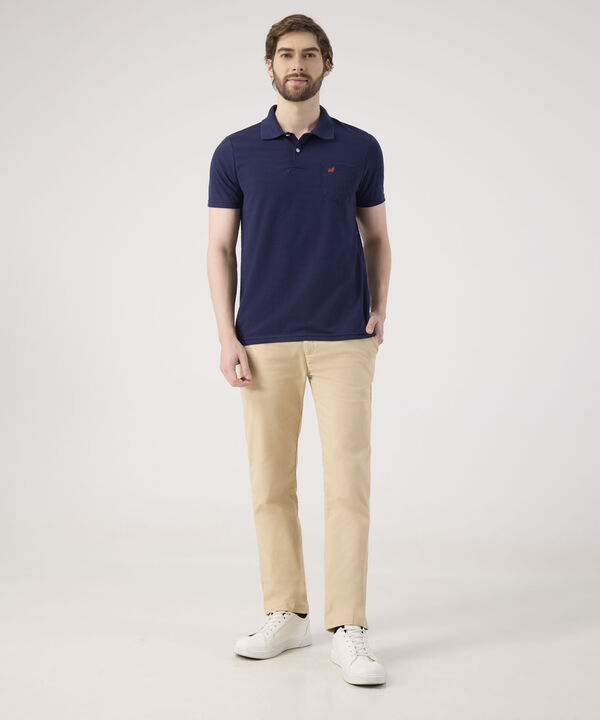 Polo Unicolor Con Bolsillo  image number null