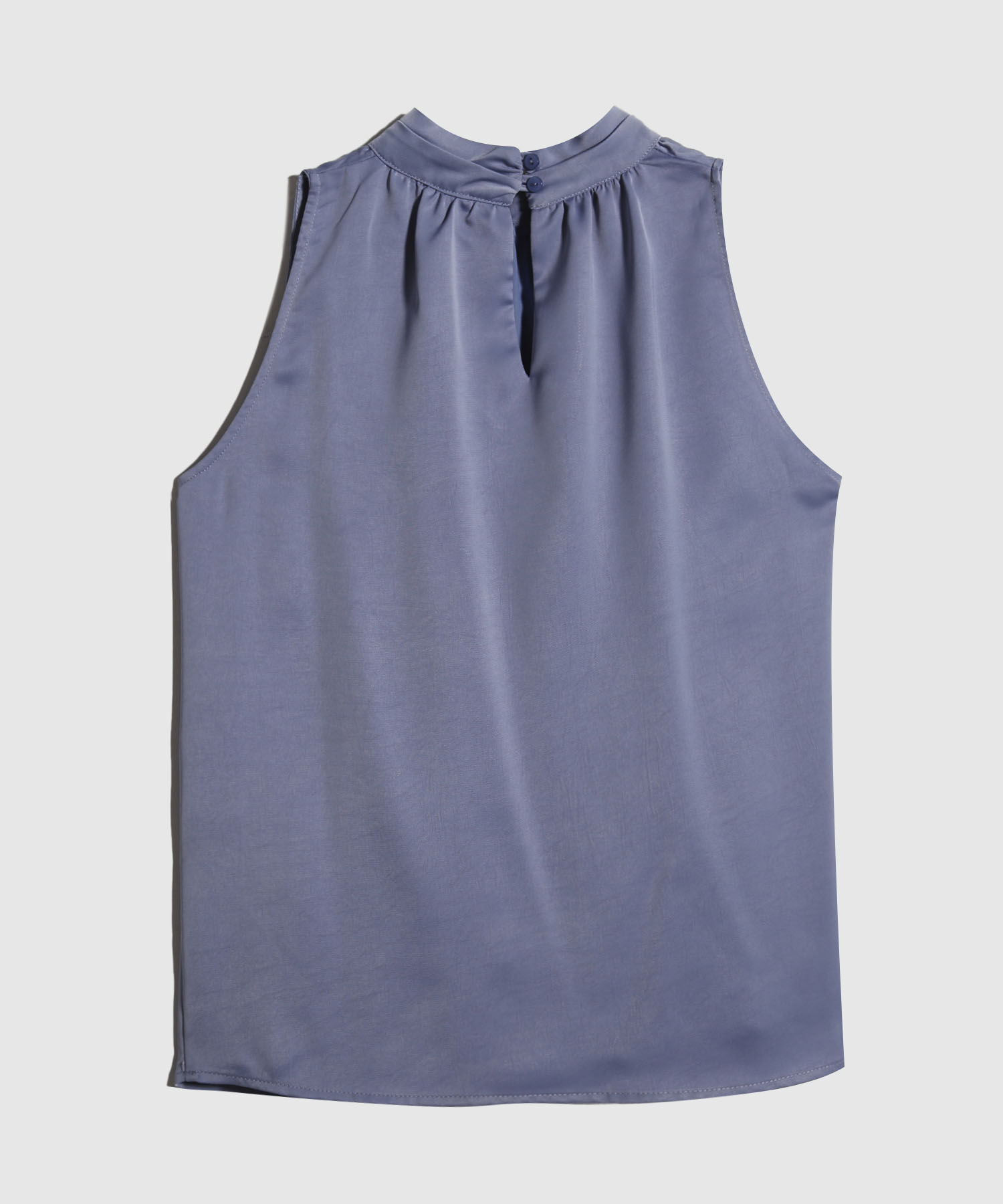 Blusa Cuello Redondo, Manga Corta  Y Cinturon