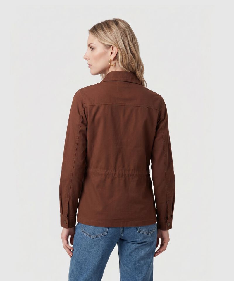 Chaqueta Con Ajuste De Cintura Mujer