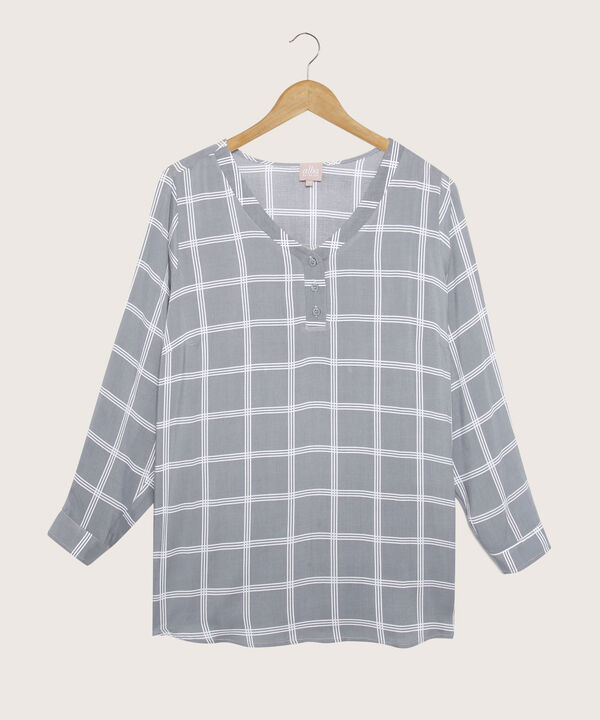 Blusa Estampada Manga Larga