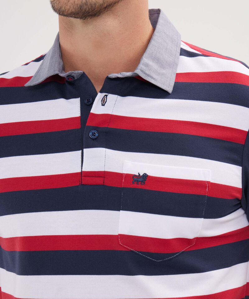 Polo Preteñida, Cuello Maquina Con Bolsillo