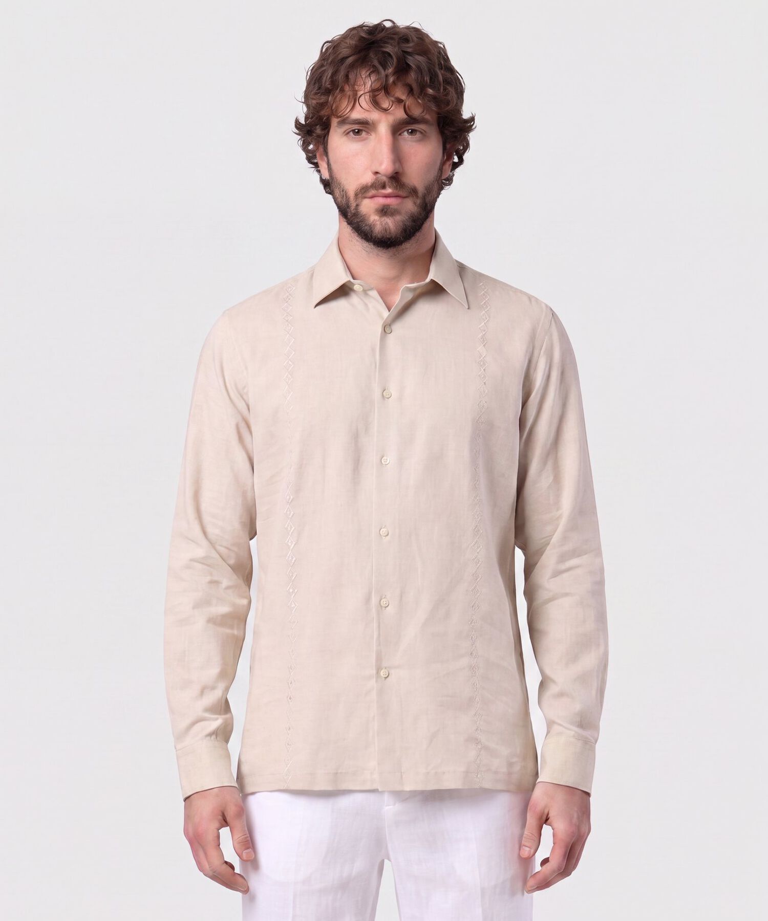Guayabera Premium Con Alforzas Para Hombre
