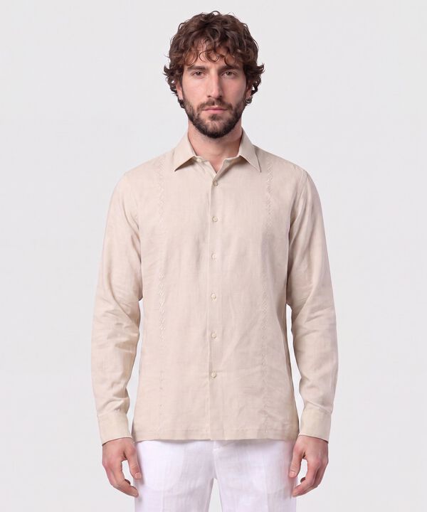 Guayabera Premium Con Alforzas Para Hombre
