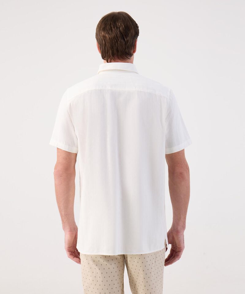 Camisa de Manga Corta Texturizada para Hombre