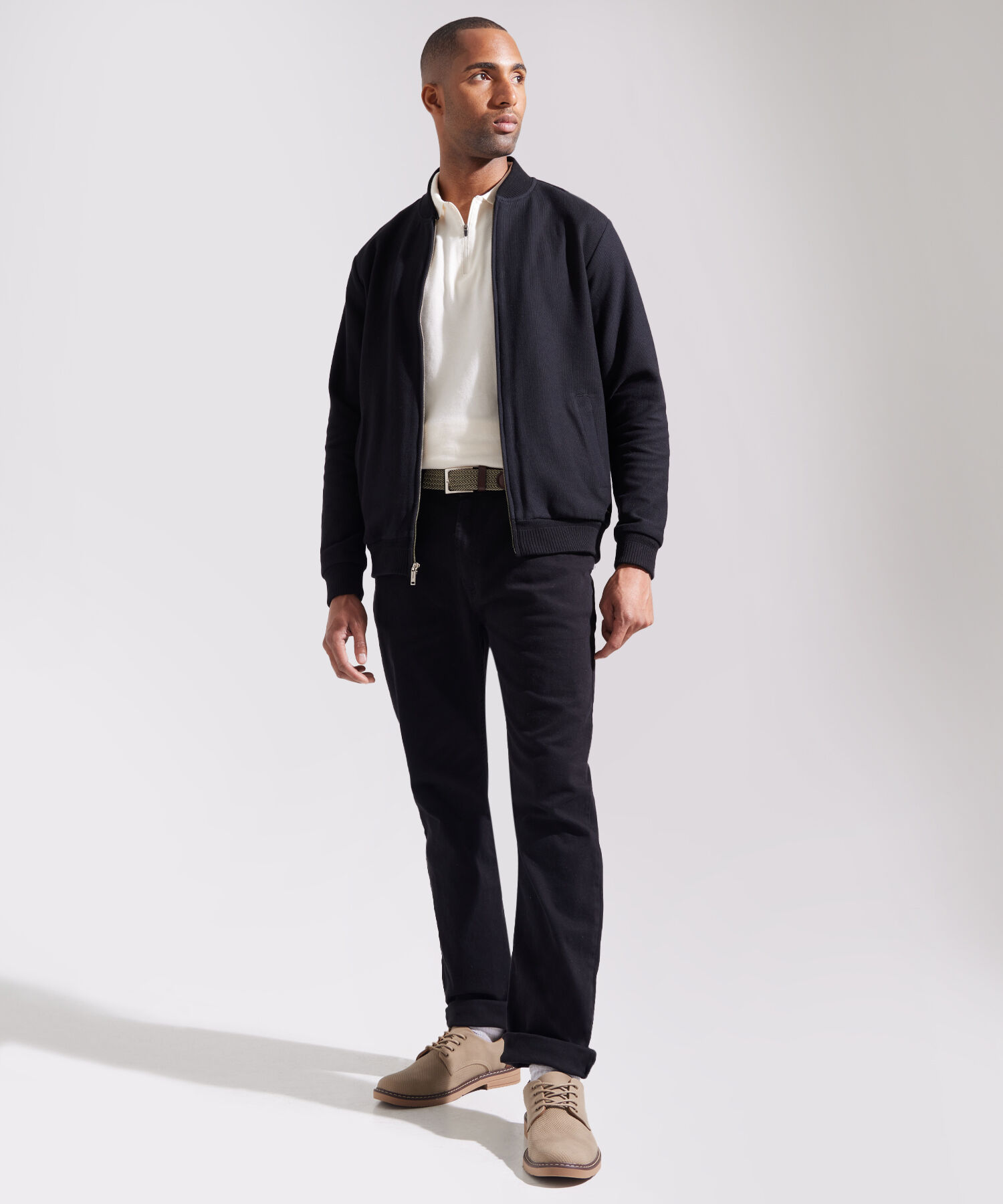 Buzo Bomber Prete&ntilde;ido