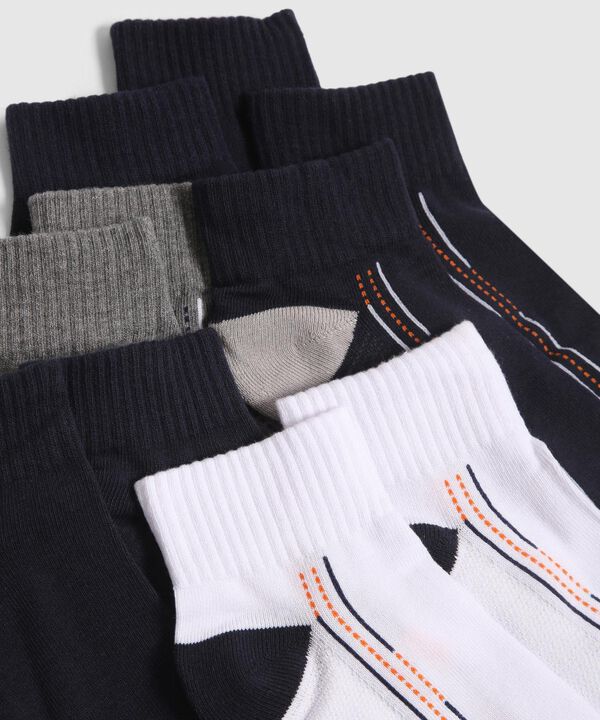 Pack x 5 Medias Tobilleras Estampadas
