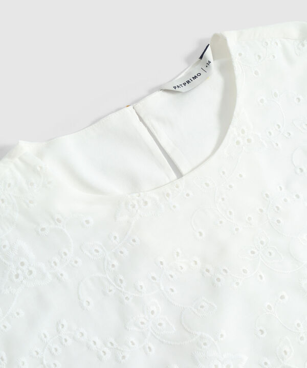 Blusa Con Detalle Calado Para Mujer Curvy