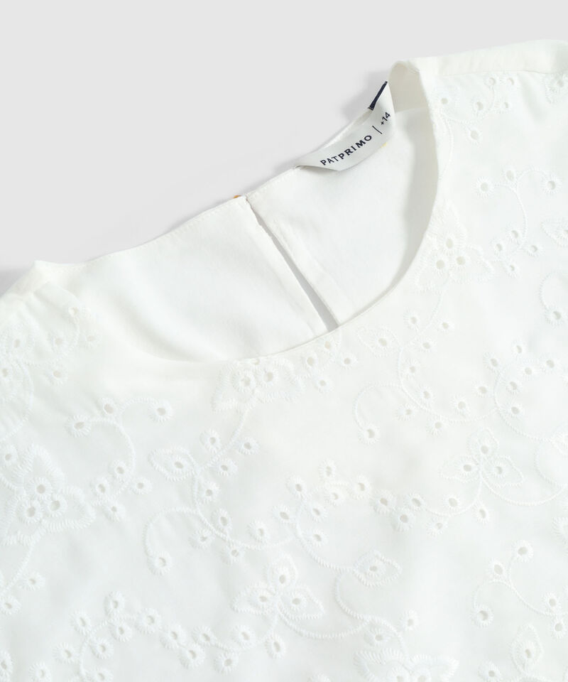 Blusa Con Detalle Calado Para Mujer Curvy
