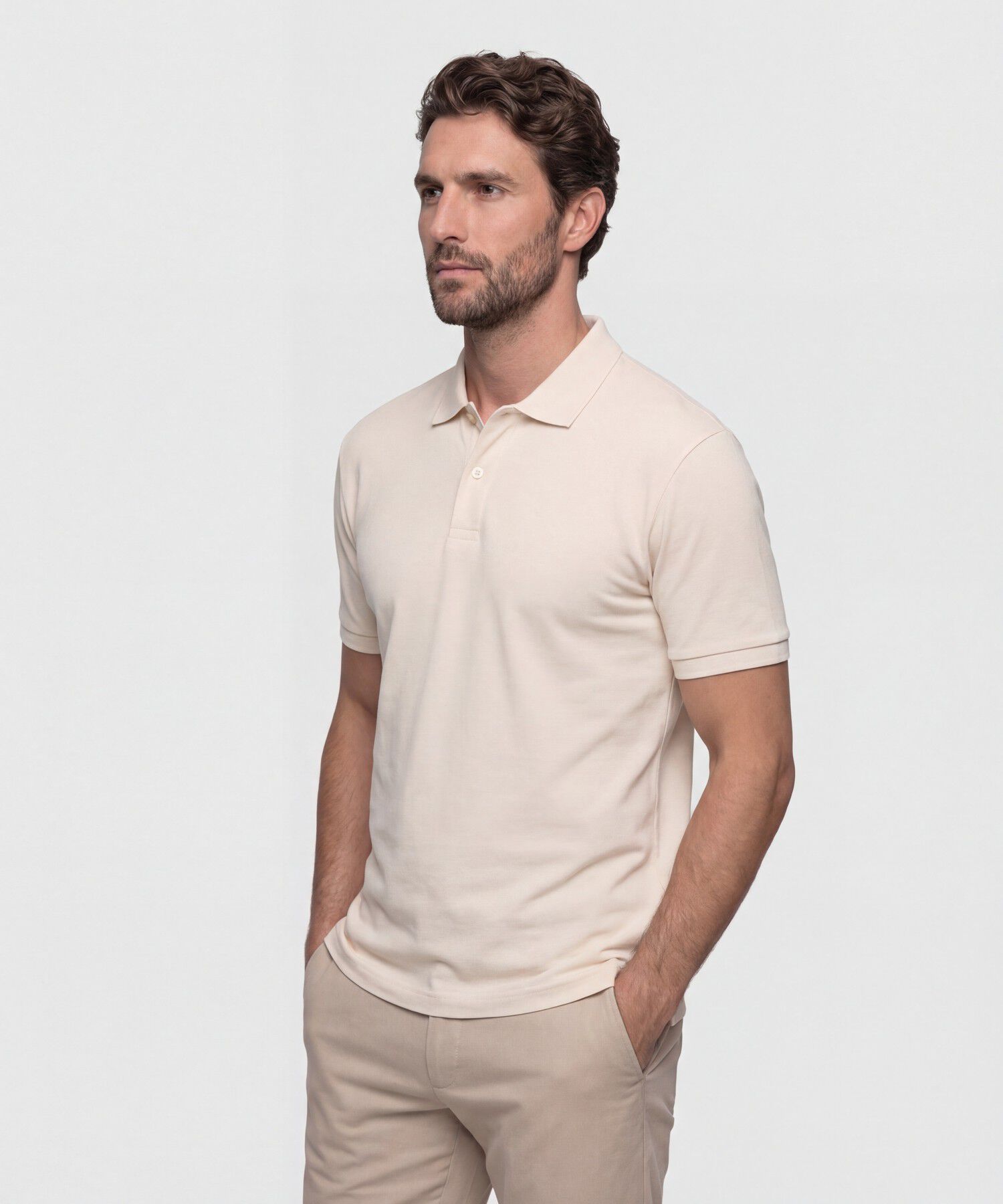 Polo Hombre Manga Corta Unicolor