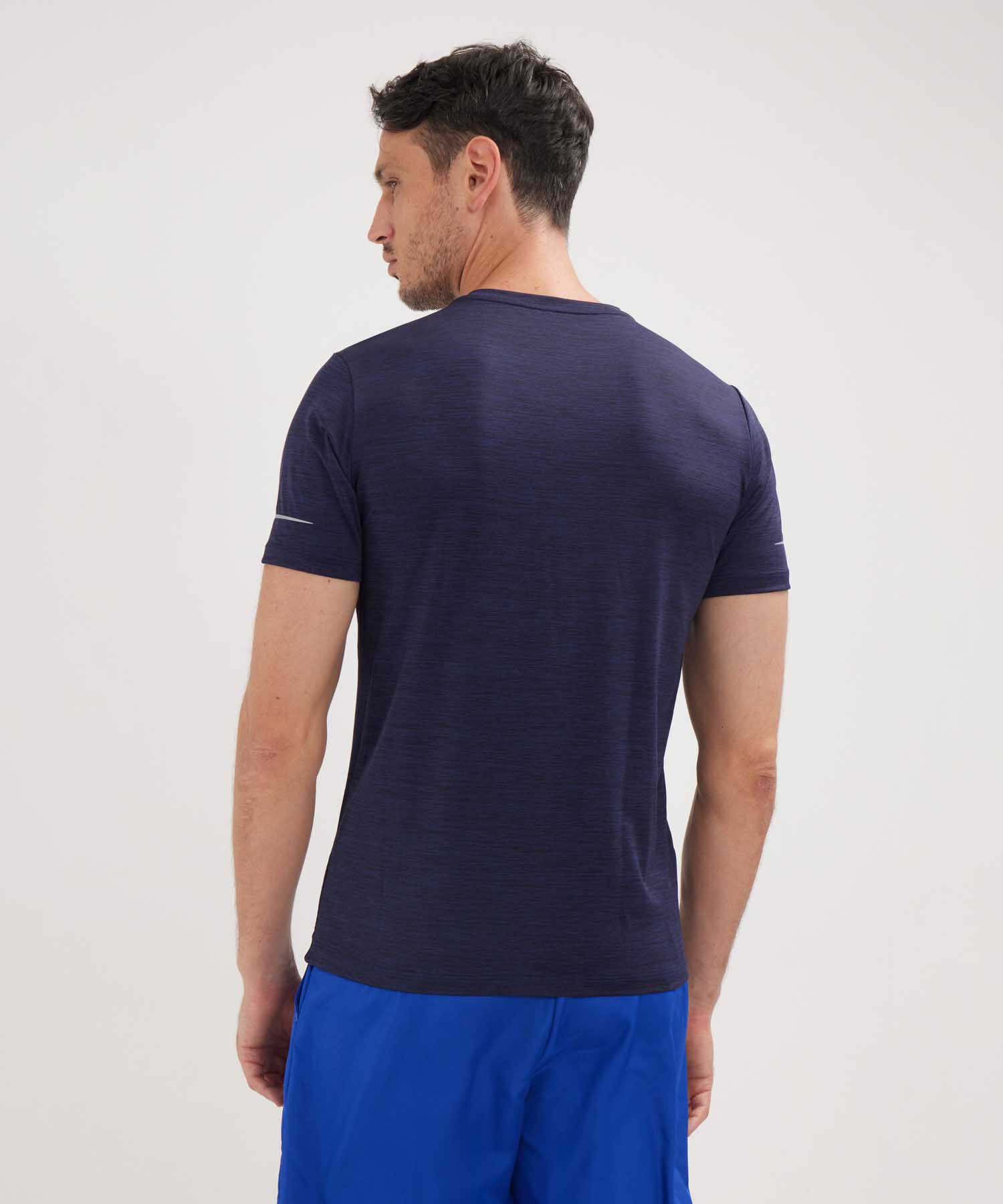 Camiseta Para Hombre De Dise&ntilde;o Deportivo, Cuello Redondo, Manga Corta