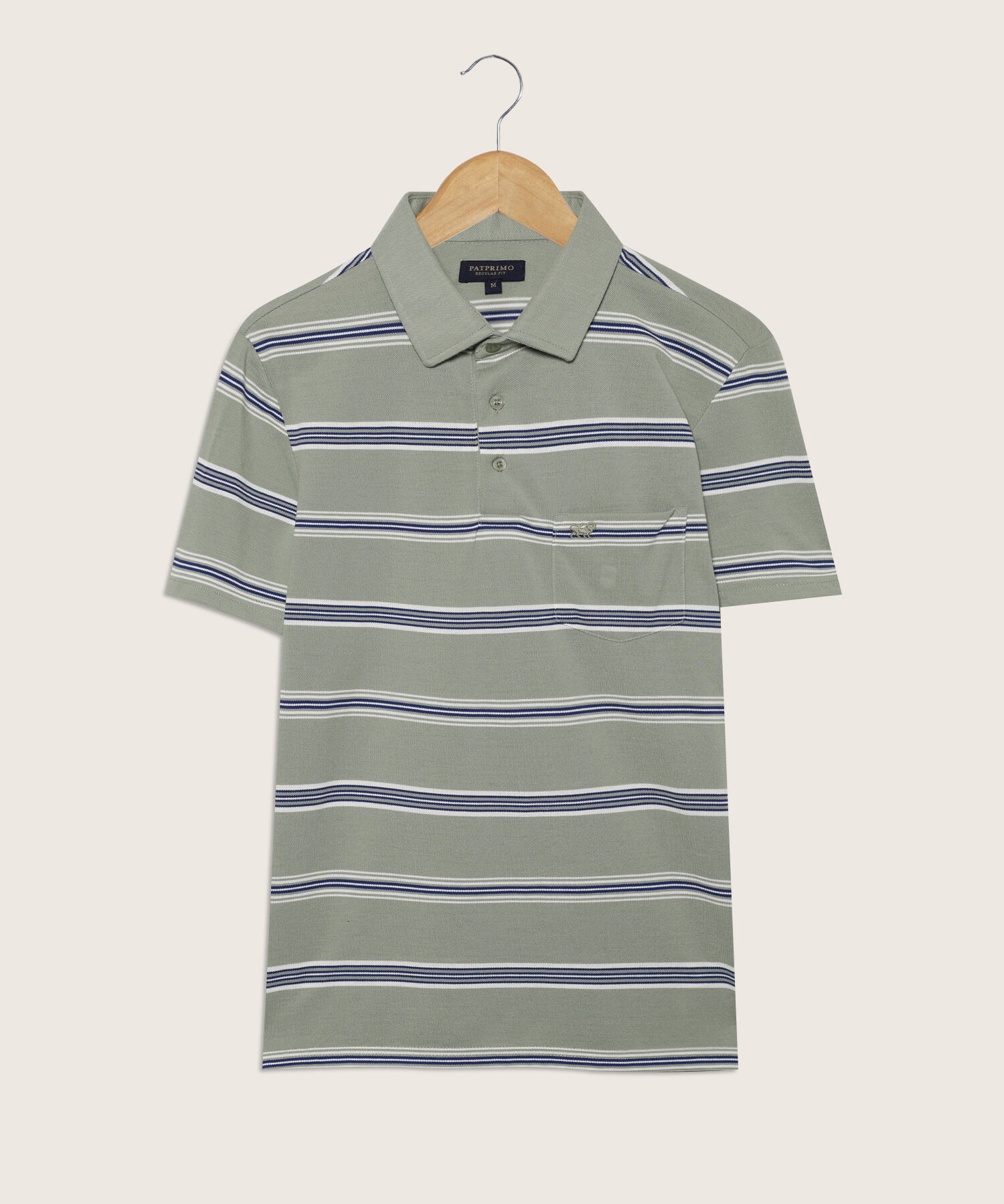 Polo Prete&ntilde;ida, Cuello Duro Con Bolsillo Y Silueta Regular Fit