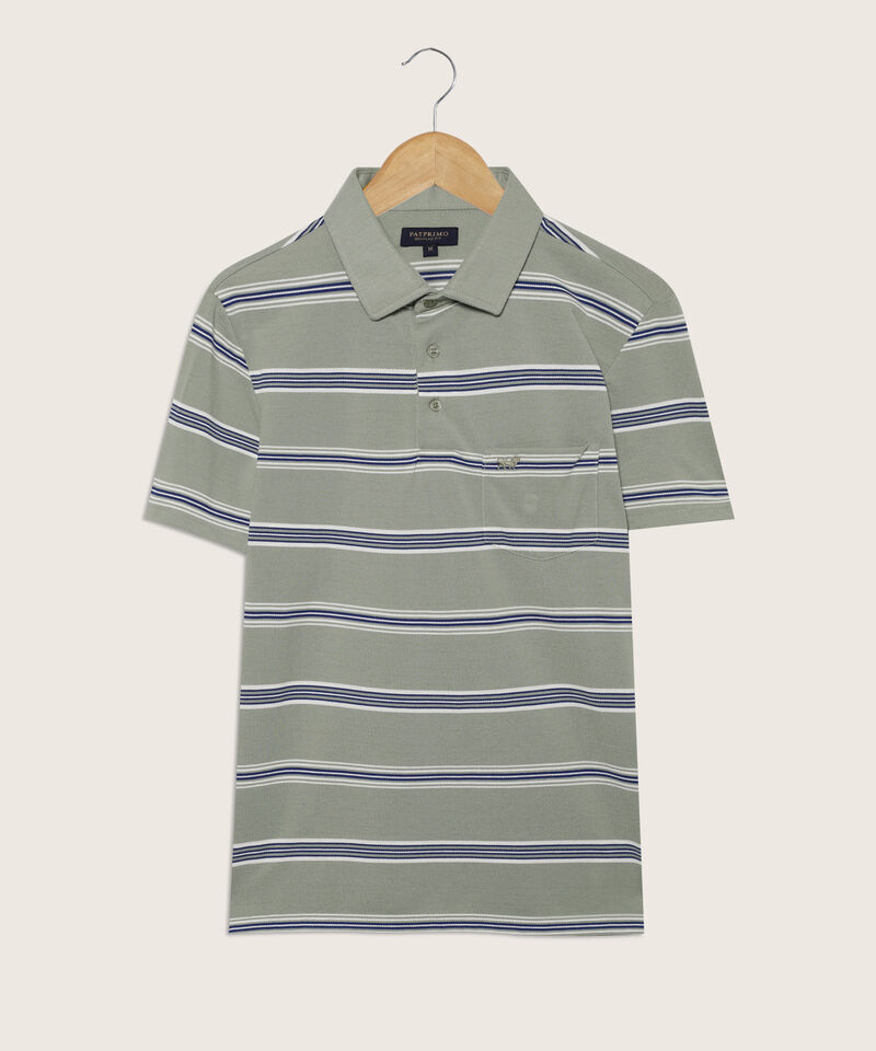 Polo Prete&ntilde;ida, Cuello Duro Con Bolsillo Y Silueta Regular Fit