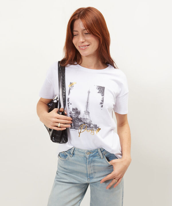 Camiseta Manga Corta Corrida Con Screen En Frente image number null