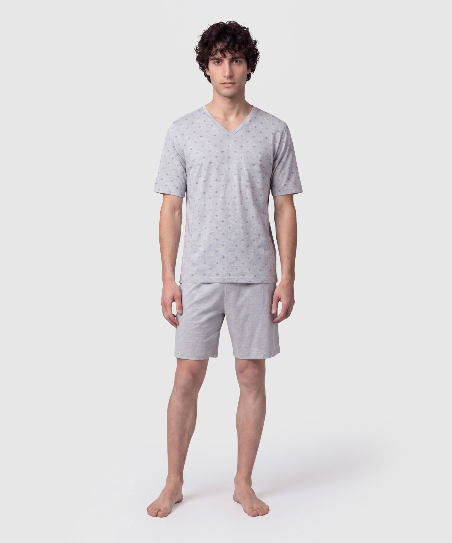 Pijama Corta con Estampado para Hombre