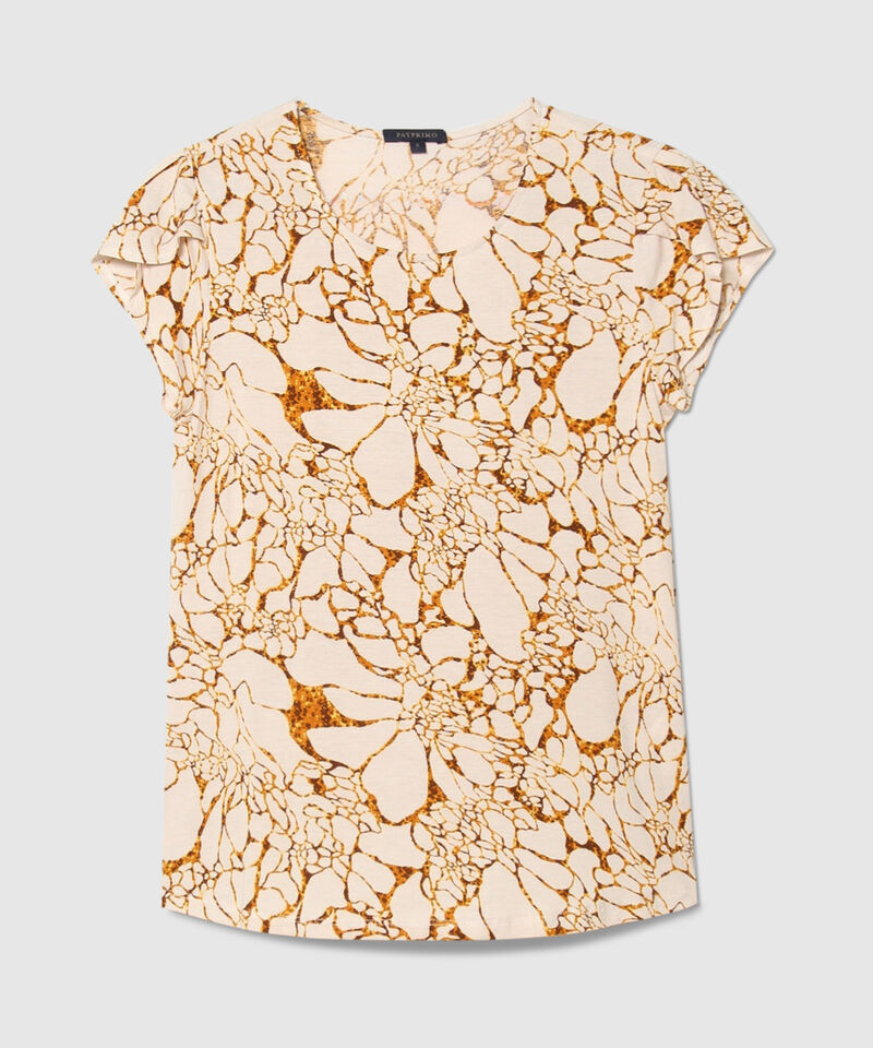 Camiseta Cuello Redondo Estampada