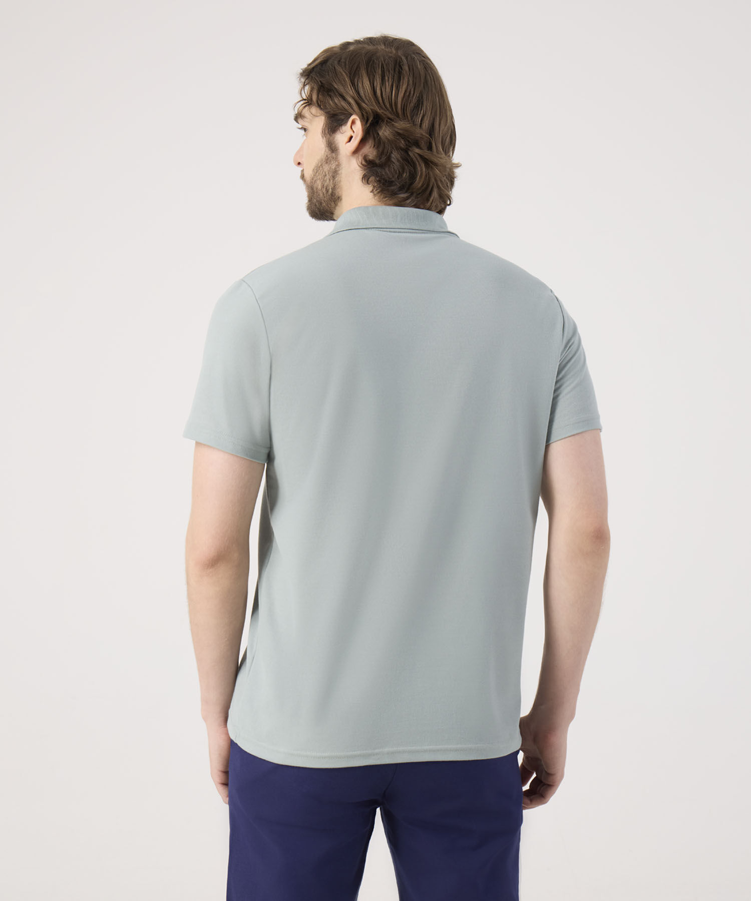 Polo Unicolor Con Bolsillo 