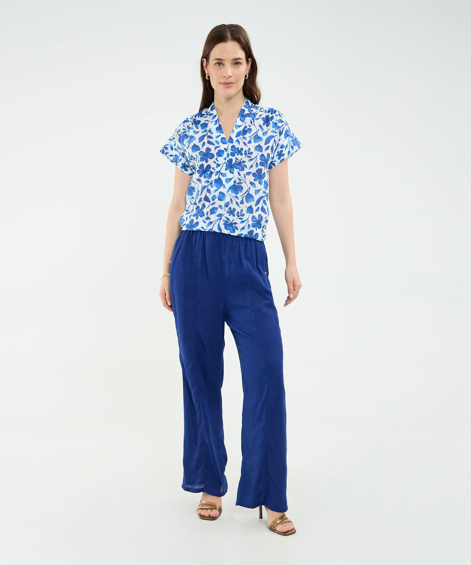 Pantalón en Efecto Lino