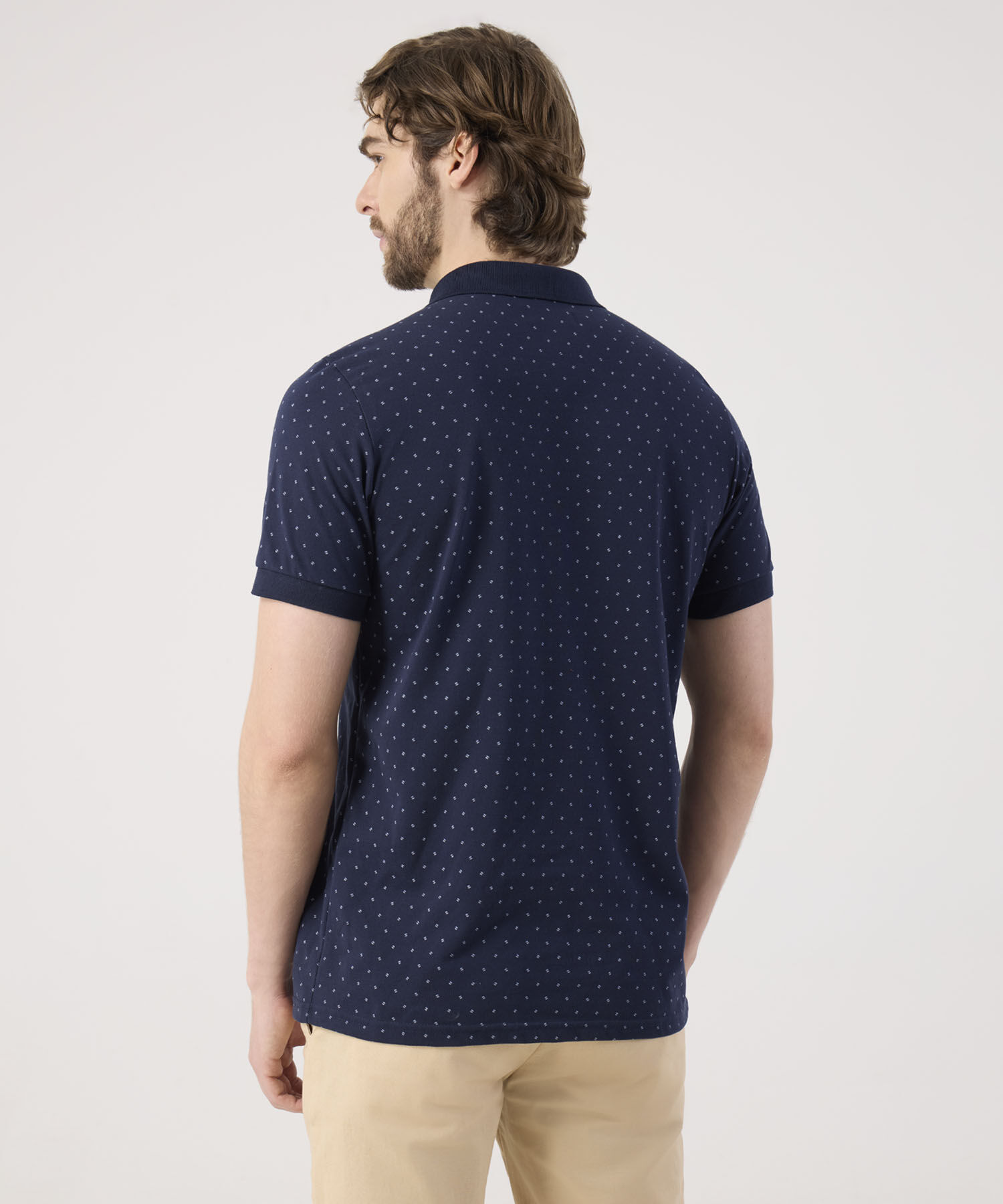 Polo Estampada Con Bolsillo En Lateral 