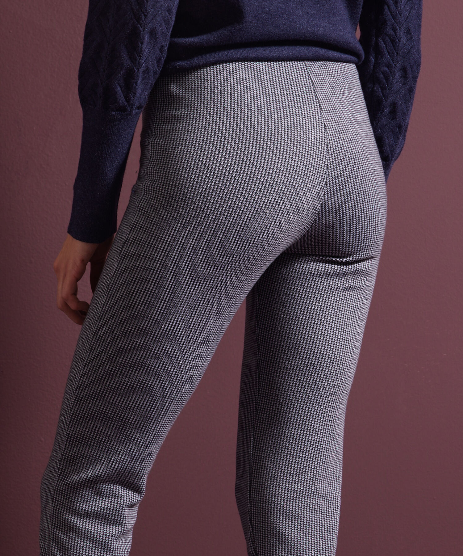 Leggings Preteñido Tiro Alto Con Cremallera En Frente