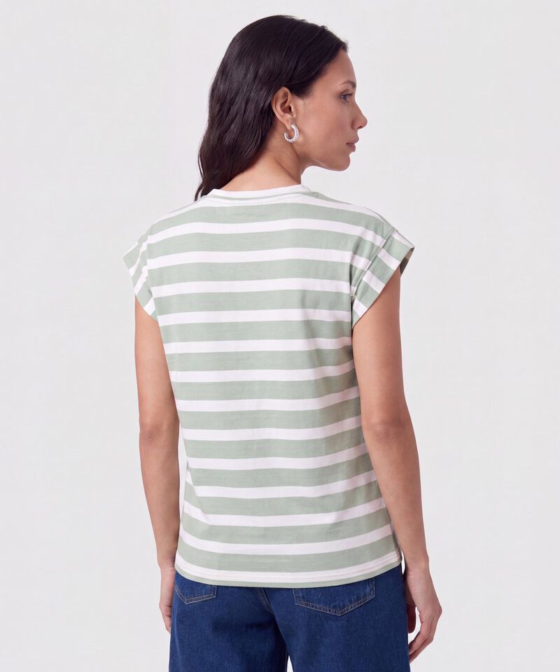 Camiseta Con Hombro Estructurado Mujer