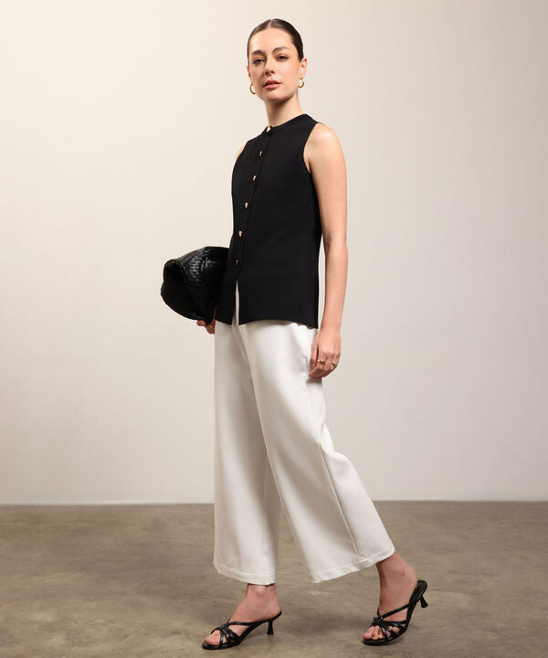 Pantal&oacute;n Culotte Tiro Alto Para Mujer