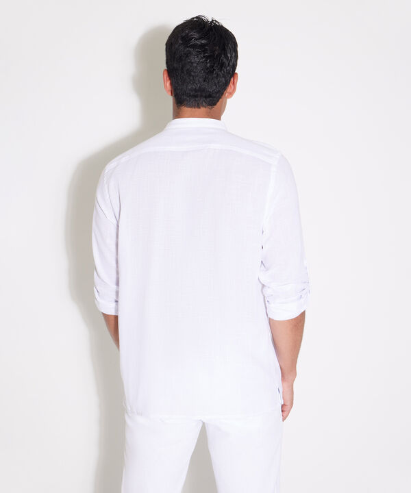Camisa  Manga Larga Cuello Mao