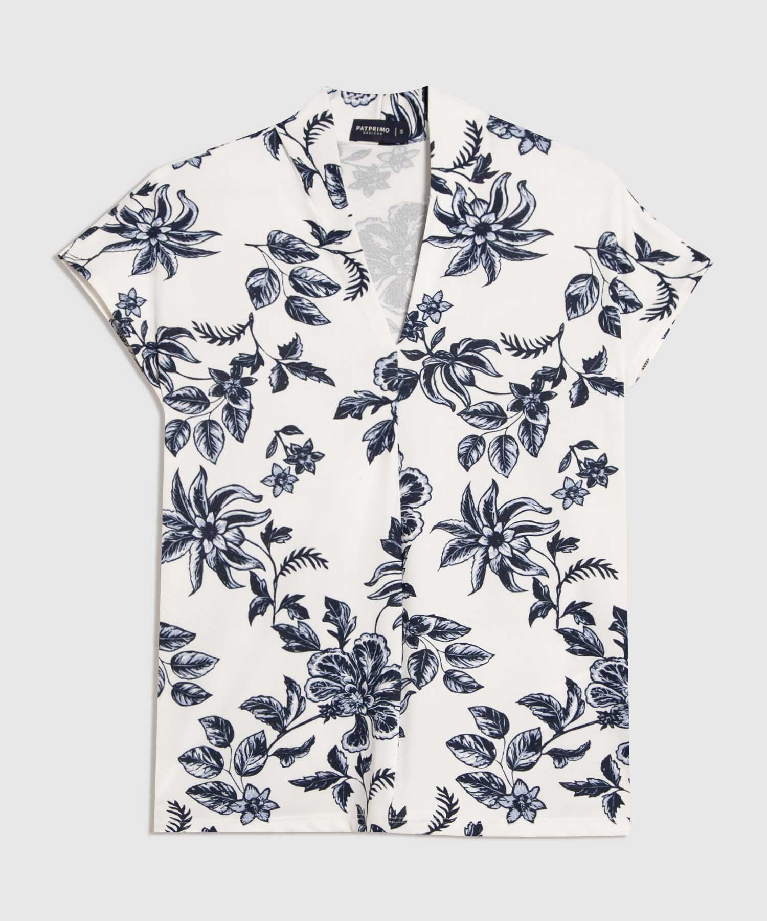 Camiseta Estampada Cuello en V