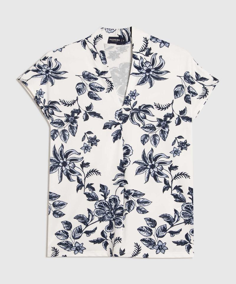 Camiseta Estampada Cuello en V