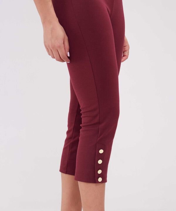 Leggins Unicolor Con Botones Decorativos image number null